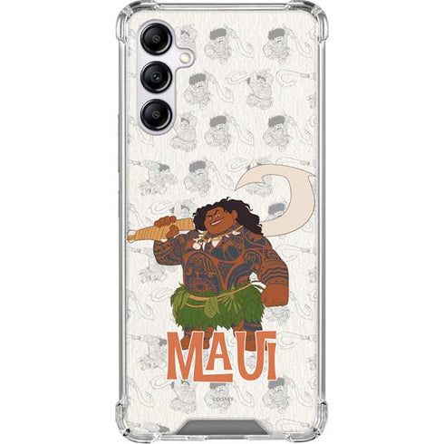 Disney Princess Moana Maui Pattern Galaxy A15 5G Clear Case